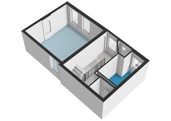 Floorplan - Vestestraat 1D, 2312 ST Leiden
